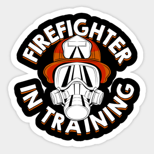 Firefighter In Training Future Fireman Gift Sticker